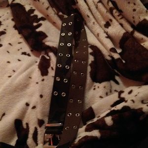 A camo and brown belt